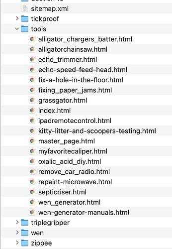 sitely tools folder in Finder